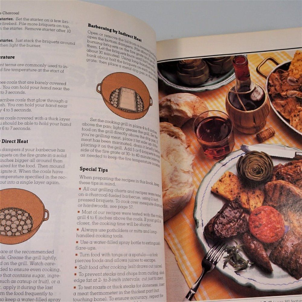 Sunset Magazine Barbeque Cook Book Vintage 1995 Paperback - Picture 5 of 10
